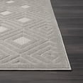 thumbnail image 5 of Laddha Home Designs 5' x 7' Geometric Diamond Indoor Outdoor Area Throw Rug - Gray, 5 of 9