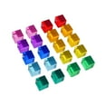 thumbnail image 1 of 20 bloques de construcción acrílicos transparentes arcoíris para desarrollar habilidades motoras finas, bloques creativos universales para niños y, 1 of 10