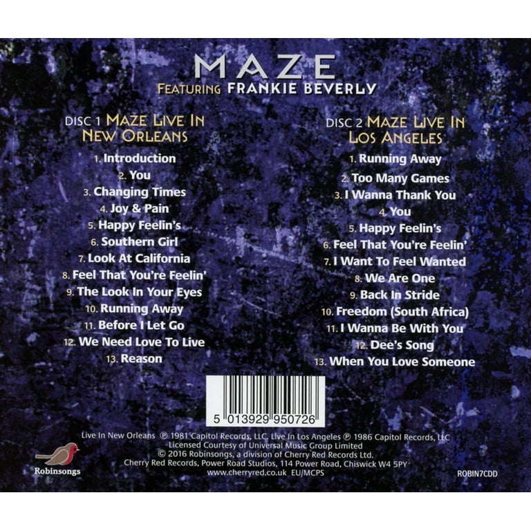Maze / Beverly,Frankie - Live in New Orleans / Live in los Angeles