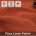 thumbnail image 3 of DriftAway Burnt Orange Linen Curtains 84 Inches Long for Living Room Thick Semi Sheer 2 Panels Farmhouse Rod Pocket Back Tab Boho Rustic Light Filtering Window Drapes for Bedroom Privacy Assured, 3 of 8