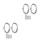 thumbnail image 1 of Guardurnaity Pendientes de aro de plata para mujer, tecnología de galvanoplastia de acero inoxidable, anillos de labio de nariz brillante, Type2 NO2, 1 of 6