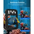 thumbnail image 5 of Underwater Camera 4K Dual Screen Waterproof Camera for Snorkeling with 64G SD Card,Action Camera with 16X Digital Zoom 48 MP Autofocus ,2 Battery(black), 5 of 7