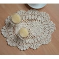 thumbnail image 3 of Set of 8 Hand Crochet Lace Doilies Table Coasters Dresser Runners Placemats Plant Mats, 3 of 5