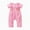 Pink, variant on Toddler Kid Jumpsuit Pants Clothes 3-18 Months Spring And Autumns Onesie Newborn Cotton Long Climbing Rainbows Embroidery Ruffle Crawling Clothes Summer Jumpsuit For Girls Boys