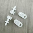 thumbnail image 4 of KAKOWELY curtain accessories 100PCS Plastic Curtain Track Gliders Small Double Wheel Pulley for Rails Ceiling Mount Curtain Track Accessories for Home Decor, 4 of 4