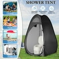 thumbnail image 4 of Ktaxon Camping Shower Tent, Portable Pop Up Changing Tent, Waterproof Dressing Room Privacy Tent for Camping Beach, Black, 4 of 8
