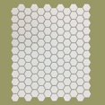 thumbnail image 2 of Renovators Supply Porcelain Mosaic Hexagon Glossy White Floor and Wall Tile 23 Tile Sheets 10.25" x 11.8" Total 19.3 SQ FT, 2 of 7