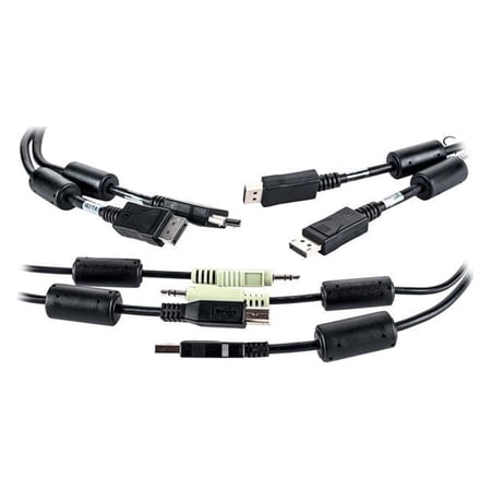 UPC: 0636430074214 | 6FT CABLE ASSY 2-DISPLAYPORT/1-USB/1-AUDIO
