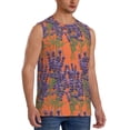 thumbnail image 2 of Daiia Lavender Flowers Printed Men's Tank Tops,Casual Soft Sleeveless Gym Muscle Shirts Bodybuilding Tee-Large, 2 of 8