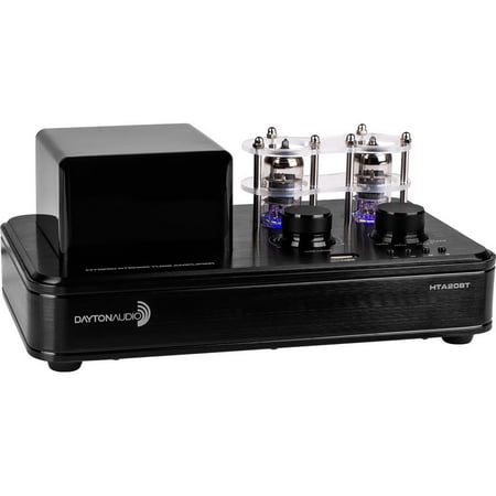 Dayton Audio HTA20BT Hybrid Stereo Tube Amplifier with Bluetooth 4.2 USB Aux Inputs