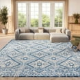thumbnail image 3 of SAFAVIEH Brentwood Millicent Oriental Area Rug, Blue/Ivory, 5'3" x 7'6", 3 of 13