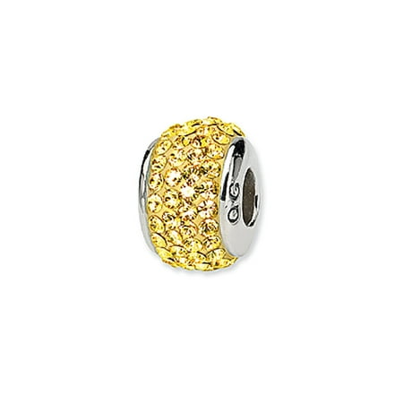 - Sterling Silver with Swarovski Crystals November Birthstone Bead Charm