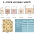 thumbnail image 3 of Cartoon Pizza Blanket Funny Food Lightweight Throw Blanket for Women Men Soft Cozy Fleece Bed Couch Living Room Blanket for Kids Girls Boys\u2014All Season Medium 60"x50"（Twin） Teen, 3 of 6