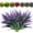 Light Purple Grass Plant, variant on 8 Pcs Outdoor Fake Plants UV Resistant Artificial Tall Grass Plants Faux Tropical Flowers Bushes Décor Fall Winter Summer Planters Patio Front Door Porch Plastic Greenery & Shrubs Decoration