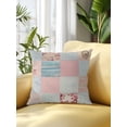 thumbnail image 2 of Outdoor Pillows Waterproof, Vintage Patchwork Bedding Throw Pillows with Insert for Couch Sofa Bed, Country Floral Farm Checkered Wooden Plank 18x18 Inch Pillowcases Decorative Patio Pillow Set of 1, 2 of 7
