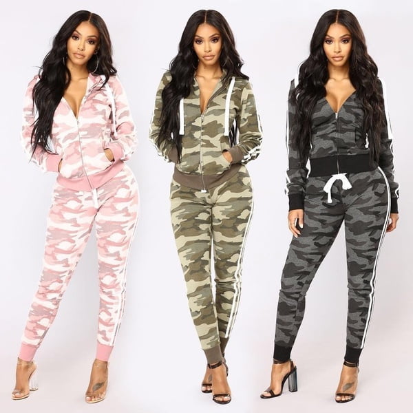 Camouflage tracksuit ladies Clearance