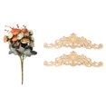 thumbnail image 1 of Apliques decorativos de madera tallada larga para muebles, 2 uds., 30 X 8 Cm, 1 of 5