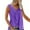 Purple-1, variant on Plus Size Women V Neck Broken Flowers Tank Tops Sleeveless Leisure Summer Vest T-Shirt