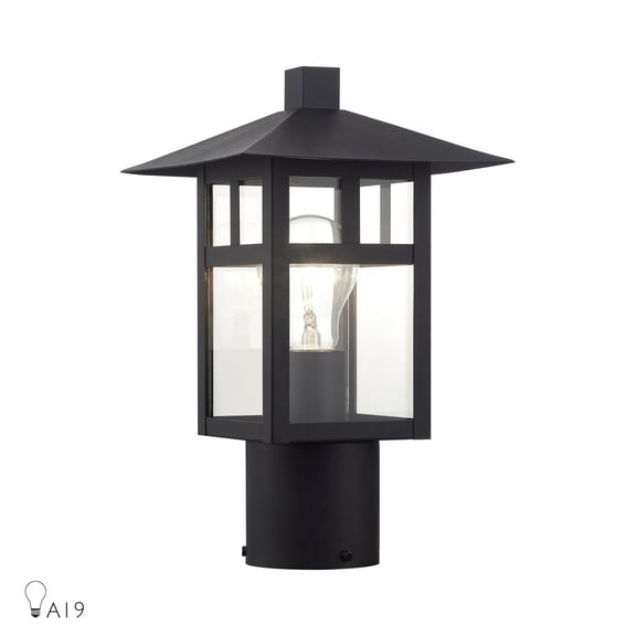 Livex Lighting - Crestlake - 1 Light Medium Outdoor Post Top Lantern-11.75