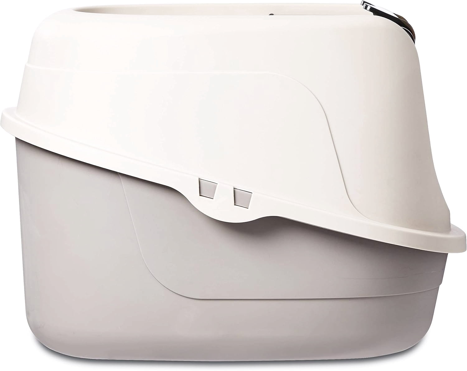 Enclosed Cat Litter Box with Swinging Door and Carbon Filter Standard Size Multicolor