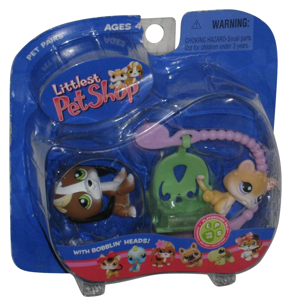 Littlest Pet Shop Kitten & Beagle (2005) Toy Figure Set 113 / 114