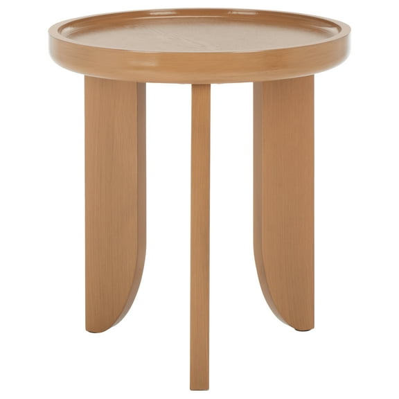 SAFAVIEH Malyn contemporary Round Accent Table, Sand (18.1 in. W x 18.1 in. D x 19.7 in. H)