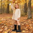 thumbnail image 4 of MEZZALL Child Winter Girls Knee High Boots Fashionable With Comfortable Fit And Durable Sole Design Soft Outdoor Solid Color Shoes, 4 of 6