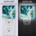 thumbnail image 2 of HemaKayy 2 Pack Plug-in LED Night Light with Light Sensor, Warm White, Dusk to Dawn Sensor Flat Nightlight for Bathroom, Hallway, Bedroom, Living Room - Unique Marble Texture, 2 of 7