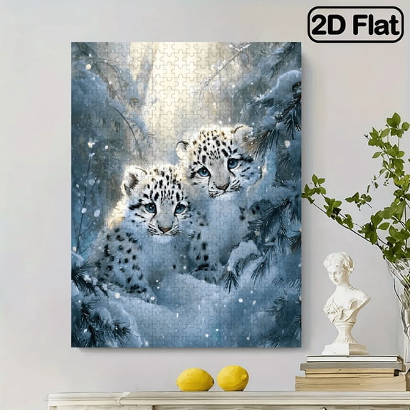 500pc Fun puzzle,frameless paper puzzle, mental exercise,suitable for family games during holidays. The best gift for puzzle enthusiasts.