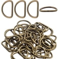 thumbnail image 1 of Pack of 50 Metal Nickel Plated D Ring (1inch), 1 of 7