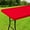 Red, variant on Rectangle Tablecloth, Elastic Fitted Flannel Backed Vinyl Tablecloths for 6ft/8ft Folding Tables, Waterproof Wipeable Table Covers for Indoor, Outdoor, Picnic and Camping 30"x72"/96" Changmaius