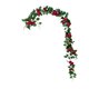 thumbnail image 2 of Corona de rosas artificiales 68.9in Enredadera trepadora de flor de seda con hojas verdes | 21 cabezas | Blanco, Rojo, Rosa, Morado Opciones | Decoración de oficina flexible para sala de fiestas, 2 of 6