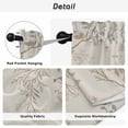thumbnail image 5 of Fall Flower Tier Curtains, Vintage Autumn Bird Floral Tree Leaf Plant Light Filtering Kitchen Curtains, 2Pcs Rod Pocket Half Window Treatments Panels for Sink Cafe Cabinet Camper 27.5x36 Inches, 5 of 9