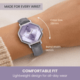 thumbnail image 3 of Women’s Fashion Leather Watch – Octagon Dial, Silver Case, Quartz Movement, Elegant Minimalist Dress Watch for Women, Gift for Her, 3 of 8