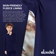 thumbnail image 7 of Elowel Boys Thermal Underwear Set for Kids Soft Cozy Fleece Base Layer XS Navy, 7 of 7