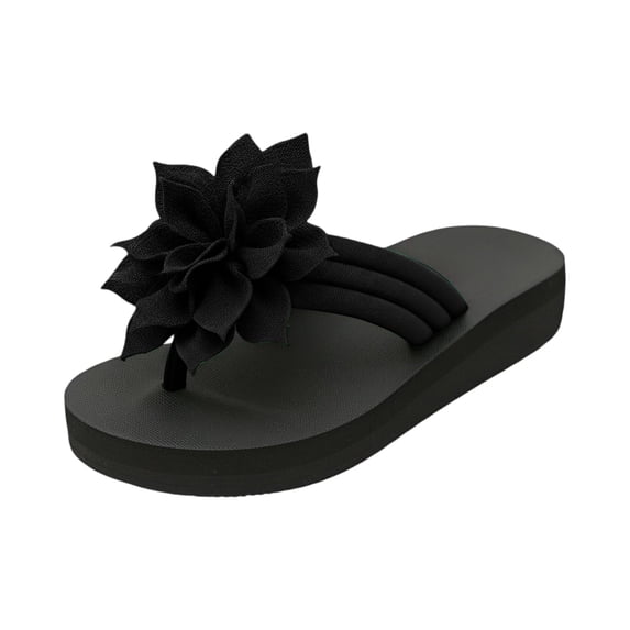 Flip Flops for Women Waterproof Orthopedic Wide Width Footwear Bathroom Casual Beach Shoes Slip on Shoes for Summer, 42