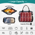 thumbnail image 4 of Sleep Cat with Moon Trees Cooler Bag Lunch Bag Soft Cooler Cooling Tote Insulated Lunch Box for Adult Men Women, 4 of 6