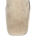 thumbnail image 5 of Jeffrey Campbell HOTLAVA-KH Knee-High Square Toe Ice Taupe Suede Block Heel Boot (Ice Suede, 10), 5 of 5