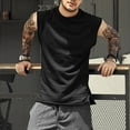 thumbnail image 2 of JINMGG Mens Shirts ,Fashion Men's Summer Baggy Solid Sleeveless T Shirts Tops Blouses, 2 of 9