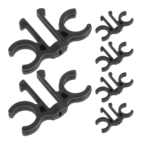 Raindrops 6 Pcs Ski Clips Set to Secure Skis and Trekking Poles Together Travel Black