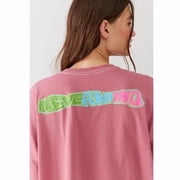 Urban Outfitters Women's T-Shirt Vintage Washed Distressed Holes Oversized Fit Tee (Large/X-Large, Vintage Pink Wash)
