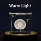 thumbnail image 2 of Wooden LED Light Base, Round LED Light Display Base Plate USB Powered Desktop Display Base Stand Ornament for Crystal Ball Jewelry Glass Resin Art Acr, 2 of 5