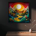 thumbnail image 3 of Puzzle Bgraamiens Canyon Sunset de 1000 piezas de arte moderno 3D, 3 of 7