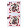 thumbnail image 3 of Qarigey Bufanda de seda para mujer, 90x90cm, bufandas cuadradas a la moda para mujer, bufandas de satén de seda con estampado de flores, pañuelos para 3# 2piezas Qarigey CBP010063, 3 of 5