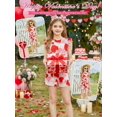 thumbnail image 3 of Arshiner Girls 2 Pieces Summer Outfits Twist Front Ruffle Sleeve T-Shirts and Shorts With Pockets Cute Clothes Sets, 3 of 6