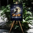 thumbnail image 4 of Happy Halloween Yorkshire Terrier Witch Pumpkins Bats Vertical Matte Canvas Poster Yorkie Dog Lover Gifts Wall Art Home Decor - 13012, 4 of 5