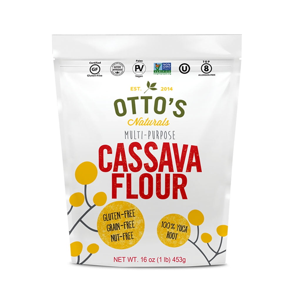 Otto's Naturals 1lb Cassava Flour GrainFree, GlutenFree Baking Flour Made From 100 Yuca