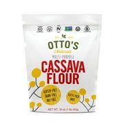 Otto's Naturals 1lb Cassava Flour - Grain-Free, Gluten-Free Baking Flour - Made From 100 % Yuca Root - Certified Paleo & Non-GMO Verified All-Purpose Wheat Flour Substitute