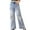 C97/Blue, variant on XIYON Jeans For Girls Distressed Jeans Wide Leg Pants With Snow Wash Denim High Waist Casual Loose Fit Trousers For Big Kids Youth 6-7 Years