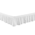 thumbnail image 1 of Legacy Decor Bed Skirt Dust Ruffle 100% Brushed Microfiber with 14” Drop, Queen King White, 1 of 1